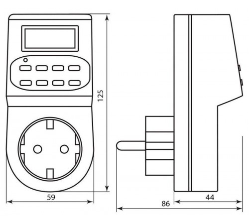 TM22 3500W/16A 230V розетка с таймером (недельная)  23205  FERON