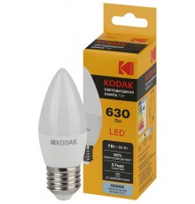 Лампа светодиодная B35-7W-840-E27 7Вт свеча нейтральный белый свет  Б0057627  Kodak
