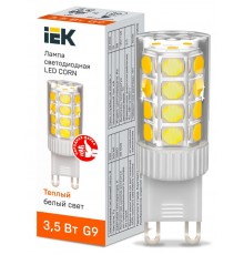 Лампа светодиодная CORN капсула 3,5Вт 230В 3000К керамика G9   LLE-CORN-4-230-30-G9  IEK
