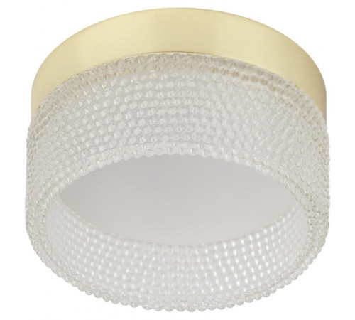 Cветильник встраиваемый под лампу GX53 DK97 GD/TR золото прозрачный  Б0057461  ЭРА