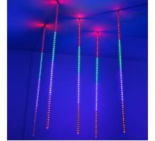 Светодиодная гирлянда ARD-ICEFALL-CLASSIC-D12-1000-5PCS-CLEAR-120LED-LIVE RGB (230V, 11W)  026056  Arlight