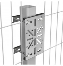 Комплект крепление монтажной пластины к опорам ограждений AISI 304  PR80.08122  Промрукав