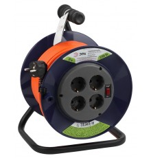 Удлинитель силовой ЭРА RPx-4es-3х1.0-30m на п. катушке c/з 4 гн 30м ПВС 3х1  Б0046847  ЭРА