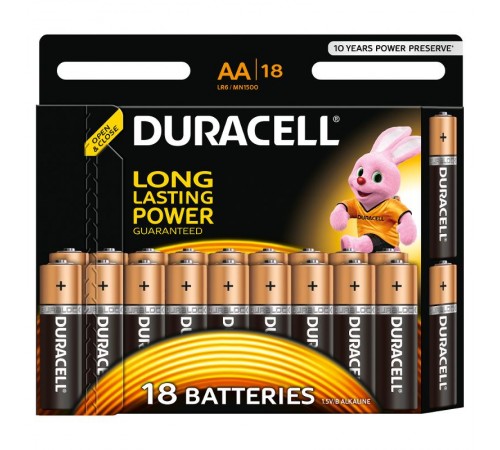 Элемент питания Duracell LR6-18BL BASIC  Б0014448  Duracell