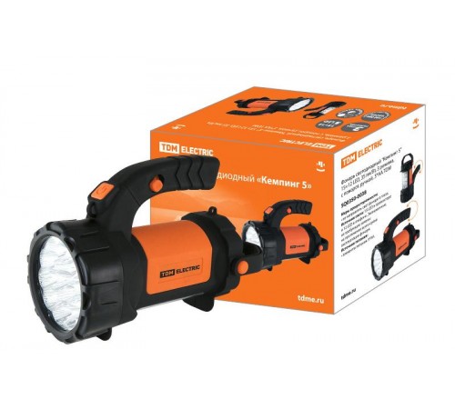 Фонарь кемпинговый 15хLED + 12хLED 3хАА Кемпинг 5, 3 режима с поворот. ручкой  SQ0350-0038  TDM