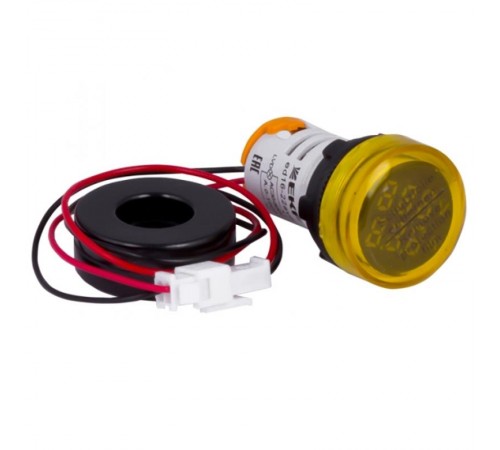 Индикатор значения тока и напряжения желтый ED16-22AVD 100А PROxima  ed16-22avd-y  EKF
