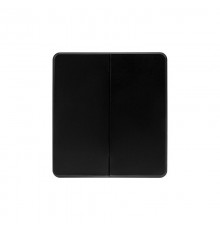 Выключатель ROUND 2 кл проходной (переключатель) 10А с/у оникс  KR-78-0709-3  KRANZ