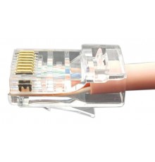 PLEZ-8P8C-U-C6-100 Разъем легкой оконцовки RJ-45 (8P8C) под витую пару, категория 6, универсальный  (100 шт.)  403343  Hyperline