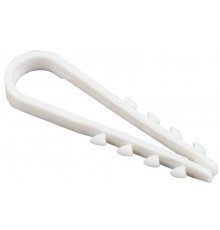 Дюбель хомут 5-10мм нейлон белый (100шт)  UHH35-5-10-100  IEK