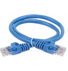 ITK Коммутационный шнур кат. 6 UTP PVC 0,5м синий  PC03-C6U-05M  ITK
