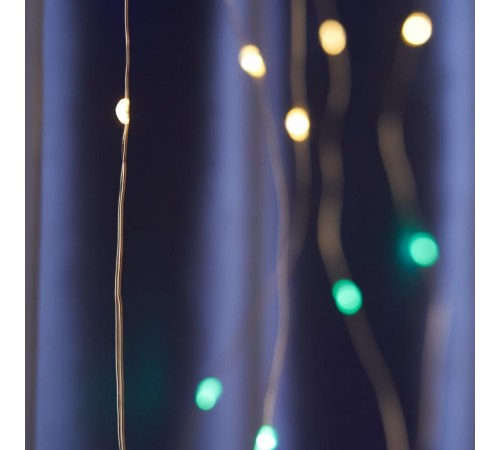 Гирлянда-занавес USB 240 LED 2*2м, мульти, IP20 , сетевой шнур 2м в комплекте, CL590  41637  FERON