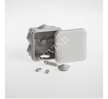 Коробка распределительная для о/п, 68х68х45мм (св.-серая) для быстрого монтажа  67031  Рувинил