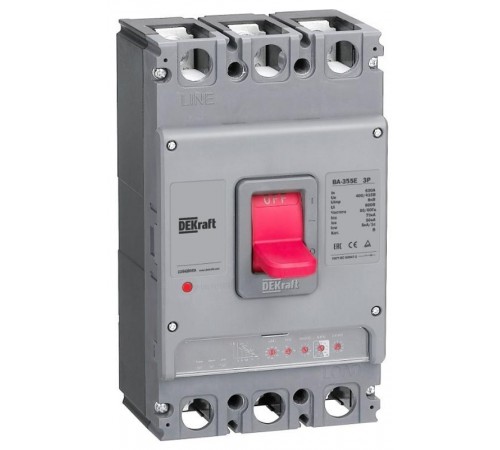Силовой авт. выкл. с электрон. расц. 3P 400А 70кА ВА-355E  22667DEK  DEKraft