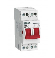 Трехпозиционный выключатель-разъединитель 2P 16A ВР-103  17206DEK  DEKraft