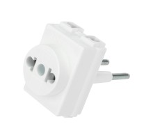 Адаптер сетевой "Козья ножка" 220В, 10А  11-1065  REXANT