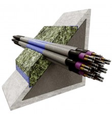 Проходка кабельная для установки в проеме, без металлического каркаса, огнестойкость - 0,75 часа, комплект на 1м2, 500109  ИНЗАБАР-ХПС-KK-3СД/3КД-2-0