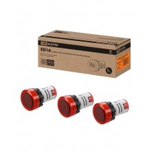 Индикатор значения напряжения ED16-22VD d22мм 20В-500В красный  SQ0746-0077  TDM