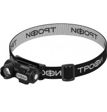 Фонарь налобный светодиодный Трофи Налобные GA-103 аккумуляторный 3 Bт сенсорное управление магнит клипса 6 режимов  Б0069570  Трофи