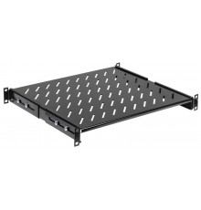 19" стационарная полка глубиной 600мм, черная  FS05-600PI  ITK