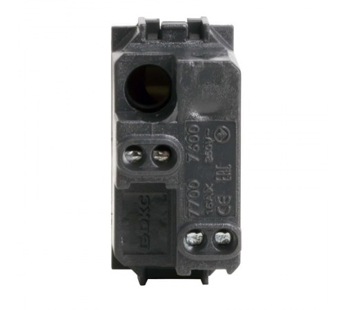 Brava белый Выключатель 16А 1 мод.  76001B  DKC