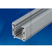 Шинопровод осветительный тип А. трехфазный, серебряный. L= 1 м. UBX-AS4 SILVER 100 POLYBAG  09722  Uniel