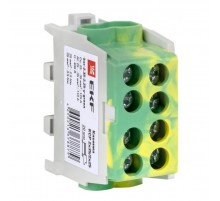 Клемма распределительная КСР с двойным винтом 2x35/2x25 желто-зеленая PROxima  ksr-2.35-2.25-y-green  EKF