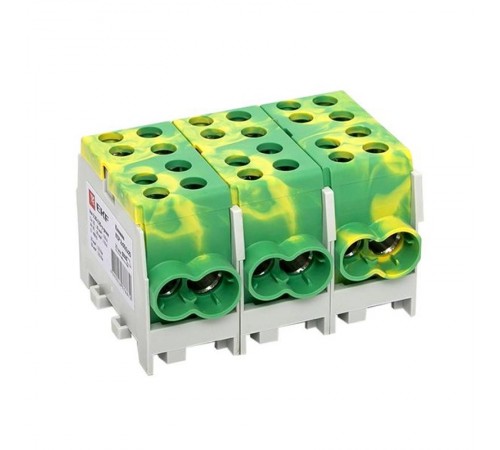 Клемма распределительная КСР с двойным винтом 2x35/2x25 желто-зеленая PROxima  ksr-2.35-2.25-y-green  EKF