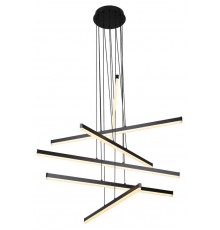 Светильник подвесной (подвес) Rivoli Mabel 6183-201 LED 120 Вт 3000-6000К чёрный светодиодный с пультом  Б0068430  Rivoli