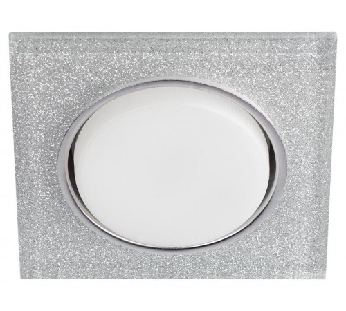 Cветильник встраиваемый со светодиодной подсветкой DK LD50 CH/SHSL GX53 хром серебро  Б0057471  ЭРА