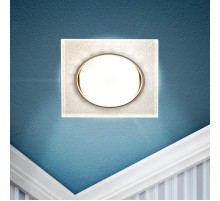 Cветильник встраиваемый со светодиодной подсветкой DK LD50 CH/SHSL GX53 хром серебро  Б0057471  ЭРА