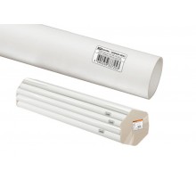 Труба гладкая жесткая ПВХ d 20 (104 м) длина 2 м индивид. штрихкод, белая  SQ0404-0032  TDM