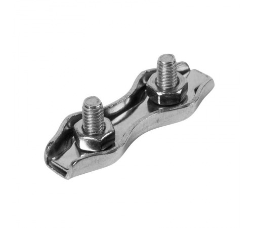 Зажим для троса Duplex 2 мм (2 шт) - ярлык ( 0,02 кг)  108071  Tech-KREP