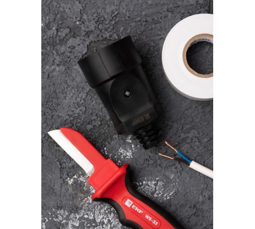 Гнездо штепсельное б/з черн. ПВХ 10A 250B EKF PROxima  ASGO10-30  EKF