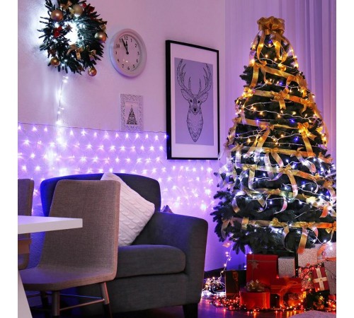 Светодиодная гирлянда ARD-NETLIGHT-HOME-1500x1500-CLEAR-150LED White (230V, 12W)  024673  Arlight