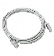 Патч-корд TERACOM PRO Cat.5E неэкранированный UTP оболочка PVC серый (3,0м)  TRP-5EUTP-PVC-3M-GY  EKF