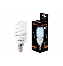 Лампа энергосберегающая КЛЛ 11Вт E14 840 cпираль FSТ2 40х93мм  SQ0323-0057  TDM