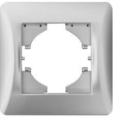 Рамка 1 пост (серебристый) серия BW  201231  SPL