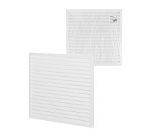 Решетка металл. усиленная 450х450, белая, с покрытием полимерной эмалью,  SQ1807-0739  TDM