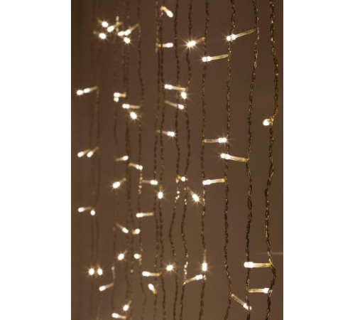 Гирлянда световая  Дождь/Занавес 3*3 м, ЕNIGW - 400W  , 400 диодов, холодный белый, 8 режимов, 220V, IP20  Б0051875  ЭРА