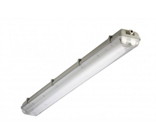 Светильник люминесцентный пылевлагозащищенный TLWP228 PS 1263x135x105мм без ламп IP65 прозр  05257  TechnoLux