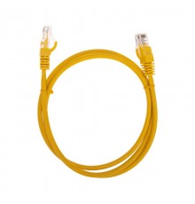 Патч-корд U/UTP, CAT 5e, RJ45-RJ45, 26AWG, LSZH, желтый, 1м REXANT  02-0105-1  REXANT