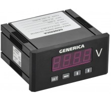 Вольтметр цифровой щитовой однофазный 48х96мм LED  IDV41-5-1-0-LED-G  GENERICA
