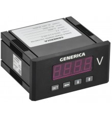 Вольтметр цифровой щитовой однофазный 48х96мм LED  IDV41-5-1-0-LED-G  GENERICA