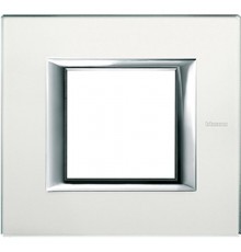 Axolute декоративные накладки прямоугольной формы, стекло, цвет матовое стекло, на 2 модуля  HA4802VSA  Legrand