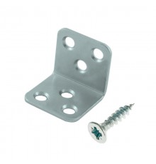Угол мебельный широкий 30х30х40 с шурупом (2 шт) цинк - пакет ( 0,07997 кг)  110082  Tech-KREP