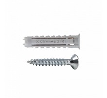 Дюбель для полнотелых материалов + шуруп SX 5X25 (50 шт)-пакет  152276  Fisher