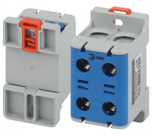 Клеммы силовые вводные КСВ  NO-224-141 двойная (KE67.2) 16-95 мм синяя "N"  Б0065612  ЭРА