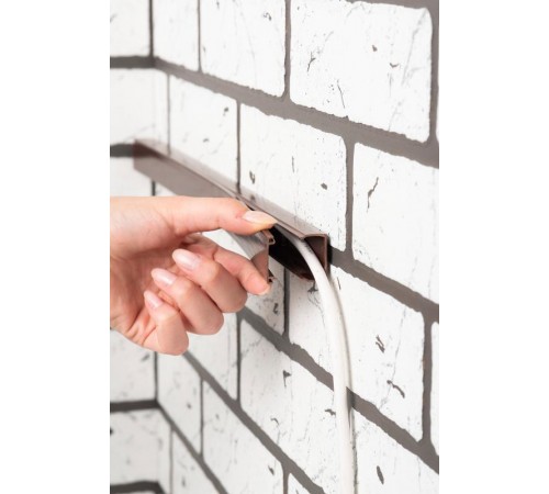 Заглушка (25х16) (4 шт) Plast PROxima под темное дерево  ecd-25-16x4  EKF