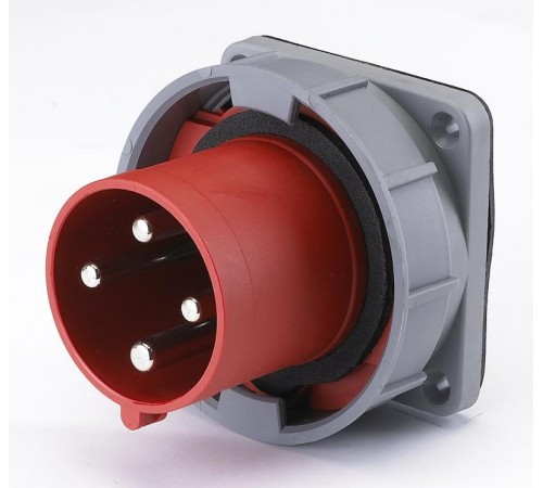 Вилка для скрытой проводки 634 3Р+РЕ 63А 380В IP67 В  26066DEK  DEKraft