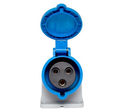 Розетка стационарная наружная 123 2Р+РЕ 32А 220В IP44 EKF PROXIMA  ps-123-32-220-PRO  EKF